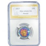 1927 Standing Liberty Quarter PGA MS65 FH Monster