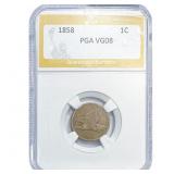 1858 Flying Eagle Cent PGA VG08