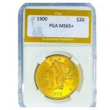 1900 $20 Gold Double Eagle PGA MS65+