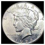 1928-S Silver Peace Dollar LIGHTLY CIRCULATED
