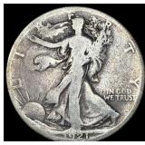 1921-S Silver Walking Liberty Half Dollar  NICELY