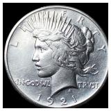1921 Silver Peace Dollar CLOSELY UNCIRCULATED