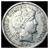 1905-O Silver Barber Dime NEARLY UNCIRCULATED