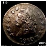 1810 Classic Head Large Cent NEARLY UNCIRCULATED