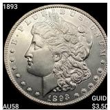 1893 Morgan Silver Dollar CHOICE AU