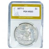 1877-S Silver Trade Dollar PGA MS63