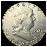 1962 Silver Half Dollar CLOSELY UNCIRCULATED