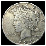 1934-S Silver Peace Dollar LIGHTLY CIRCULATED