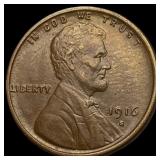 1916-S Lincoln Wheat Cent CHOICE AU
