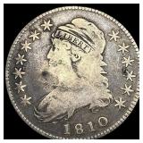1810 Capped Bust Half Dollar LIGHTLY CIRCULATED