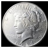 1924-S Silver Peace Dollar CLOSELY UNCIRCULATED