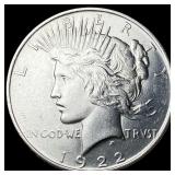 1922 Silver Peace Dollar CHOICE BU