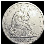 1853 Arrows/Rays Seated Liberty Half Dollar  HIGH