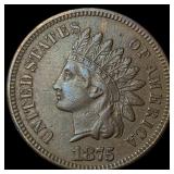 1875 Indian Head Cent CLOSELY UNCIRCULATED