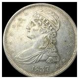 1837 Capped Bust Half Dollar CLOSELY  UNCIRCULATE