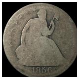 1856-O Silver Seated Liberty Half Dollar HIGH  GR