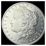 1892-CC Silver Morgan Dollar NEARLY  UNCIRCULATED