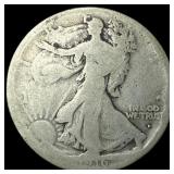 1916-D Silver Walking Liberty Half Dollar  NICELY