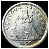 1840-O Seated Liberty Dime CLOSELY UNCIRCULATED