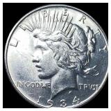 1934-D Peace Silver Dollar CLOSELY UNCIRCULATED
