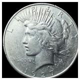 1927 Silver Peace Dollar CLOSELY UNCIRCULATED