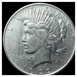 1922 Silver Peace Dollar NEARLY UNCIRCULATED