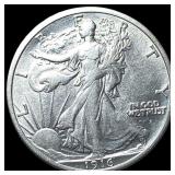 1916-D Silver Walking Liberty Half Dollar CLOSELY