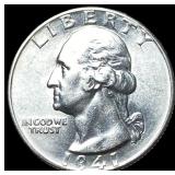 1941-D Silver Washington Quarter UNCIRCULATED