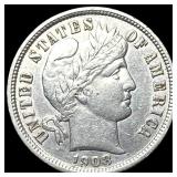 1908-D Silver Barber Dime CLOSELY UNCIRCULATED