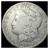 1901-S Silver Morgan Dollar ABOUT UNCIRCULATED