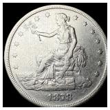 1878-S Silver Trade Dollar NEARLY UNCIRCULATED