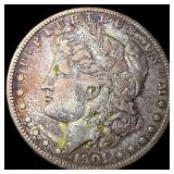 1901-O Silver Morgan Dollar ABOUT UNCIRCULATED