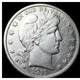 1911 Silver Barber Half Dollar NEARLY  UNCIRCULAT