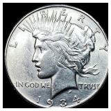 1934-S Silver Peace Dollar UNCIRCULATED