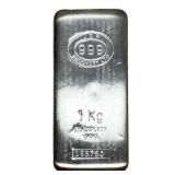 Johnson Matthey .999 1 kg Silver Bar