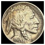 1915-D Type 1 Buffalo Nickel CLOSELY UNCIRCULATED