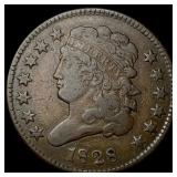 1828 Classic Head Half Cent LIGHTLY  CIRCULATED