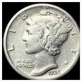 1926-S Silver Mercury Dime CHOICE AU