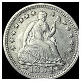 1854 Arrows Seated Liberty Half Dime UNCIRCULATED