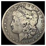 1894-S Silver Morgan Dollar NEARLY UNCIRCULATED