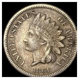 1861 Indian Head Cent NEARLY UNCIRCULATED