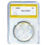 1900 Morgan Silver Dollar PGA MS64