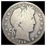 1896-O Silver Barber Half Dollar NICELY CIRCULATED
