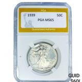 1939 Walking Liberty Half Dollar PGA MS65