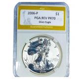 2006-P Silver Eagle PGA REV PR70