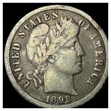 1898-O Silver Barber Dime LIGHTLY CIRCULATED