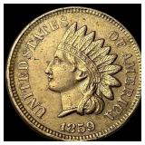 1859 Copper-Nickel Indian Head Cent CLOSELY  UNCI