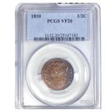 1810 Classic Head Half Cent PCGS VF20