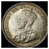 1919 Canada Silver 5 Cents CLOSELY UNCIRCULATED
