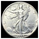 1933-S Silver Walking Liberty Half Dollar  CLOSEL